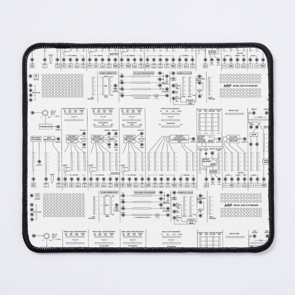 Item preview, Modular Synthesizer Patch Sheet Pattern designed and sold by BeagleDesigns.