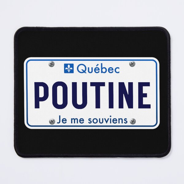 Item preview, Poutine Quebec Funny Car License Plate Je Me Souviens designed and sold by Quebec-Shop.