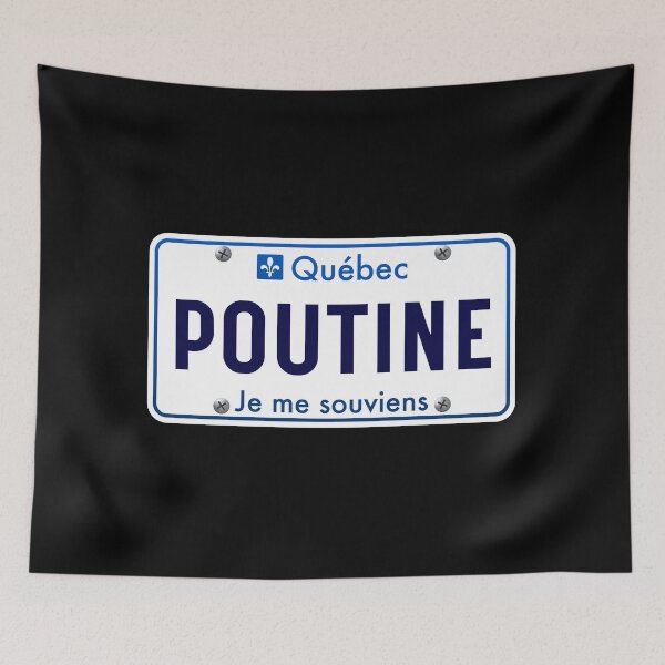 Item preview, Poutine Quebec Funny Car License Plate Je Me Souviens designed and sold by Quebec-Shop.