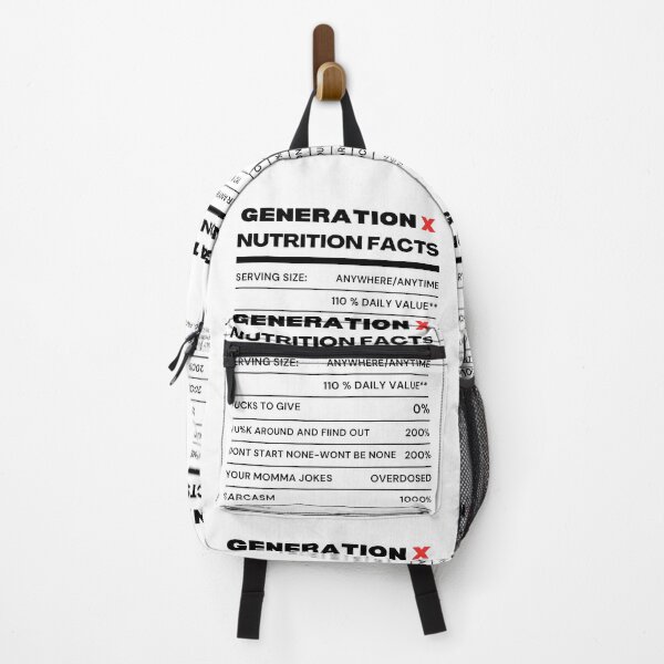 Item preview, Gerneration X Nutrition Facts designed and sold by Joecool68.