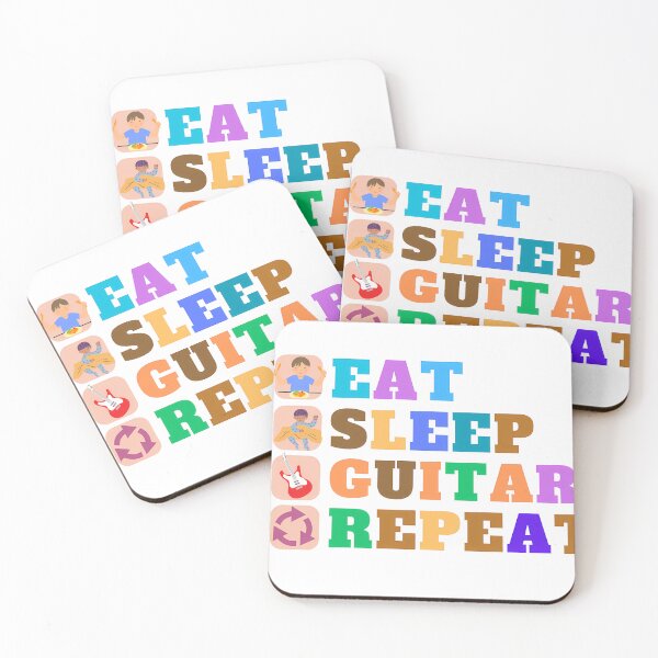 Item preview, Eat Sleep Guitar Repeat  designed and sold by AleksKos.