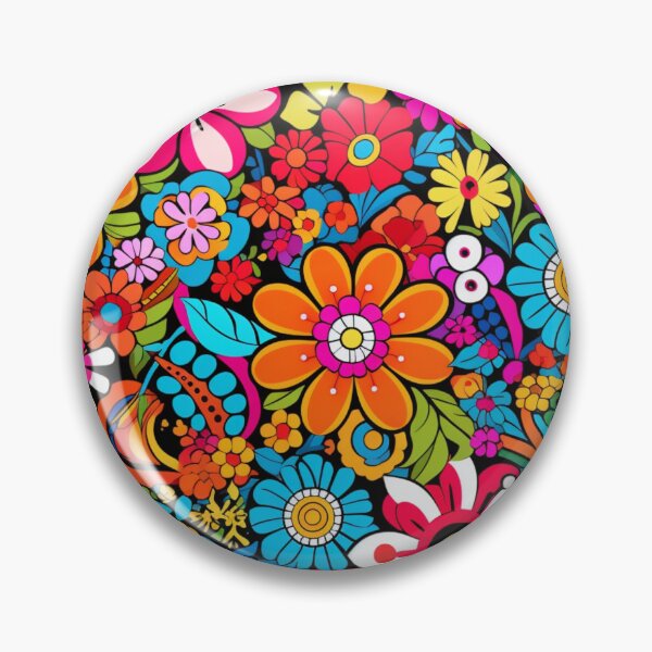 Item preview, Psychedelic Flowers Pattern designed and sold by GrinGalore.