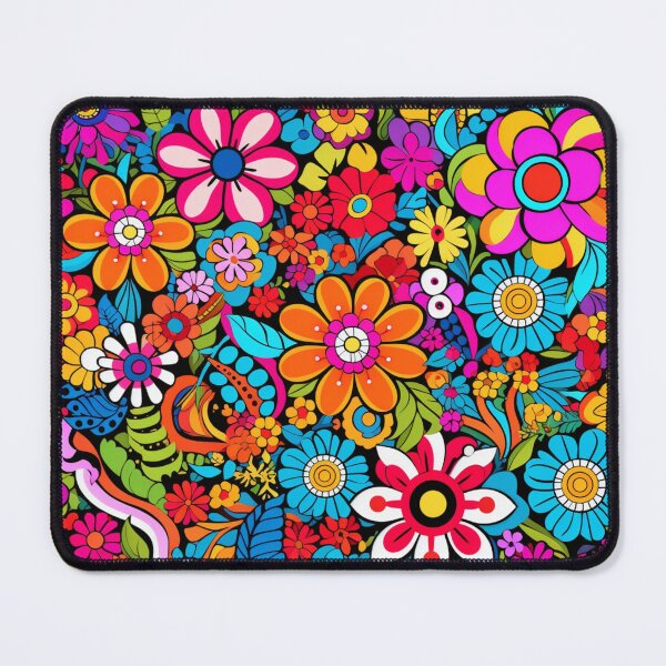 Item preview, Psychedelic Flowers Pattern designed and sold by GrinGalore.