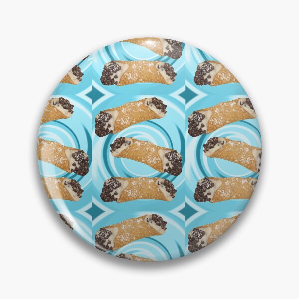 Item preview, Cannoli Cool with Blue Twirl Background designed and sold by HoorayDesigns.