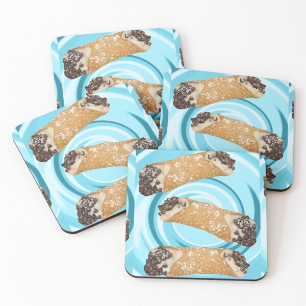 Item preview, Cannoli Cool with Blue Twirl Background designed and sold by HoorayDesigns.