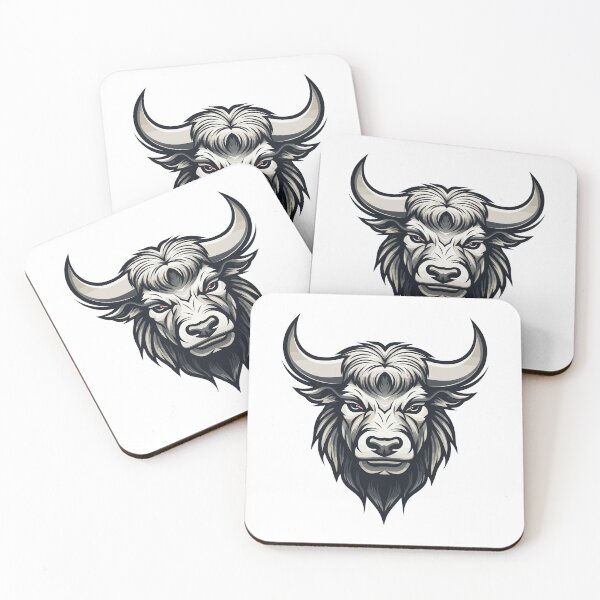 Item preview, Monochrome Bison Illustration designed and sold by soulofalion.