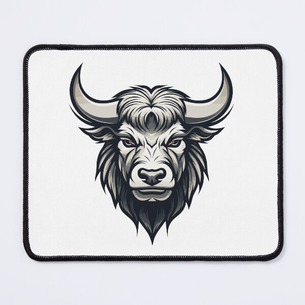 Item preview, Monochrome Bison Illustration designed and sold by soulofalion.