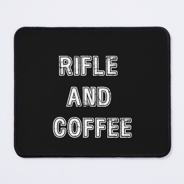 Item preview, rifle and coffee designed and sold by Harmatija Studio.