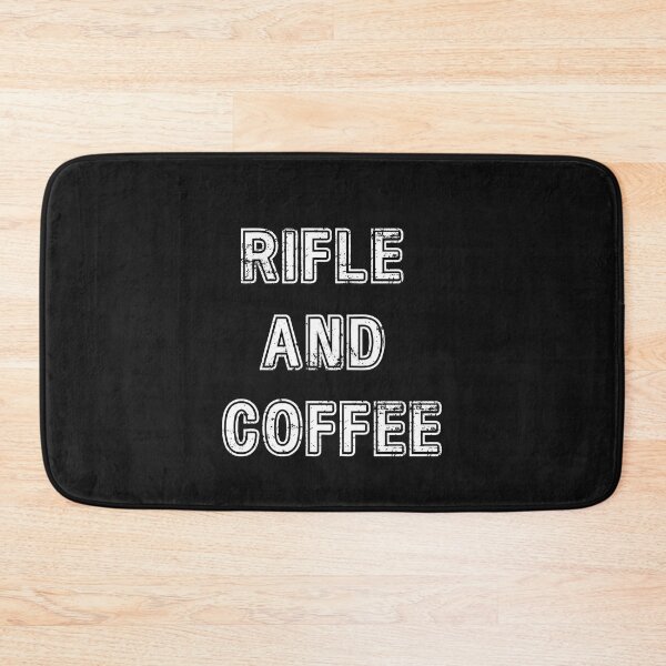 Item preview, rifle and coffee designed and sold by Harmatija Studio.
