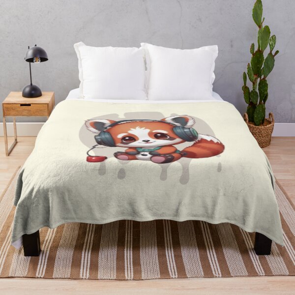 Item preview, Cute little red panda bear in a kawaii comic look designed and sold by Ecmoprints.