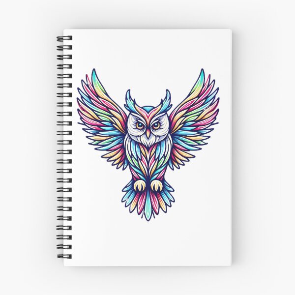 Artikelvorschau, Mystic Gaze: Hypnotisierende Eulenillustration entworfen und verkauft von FixedBugs.