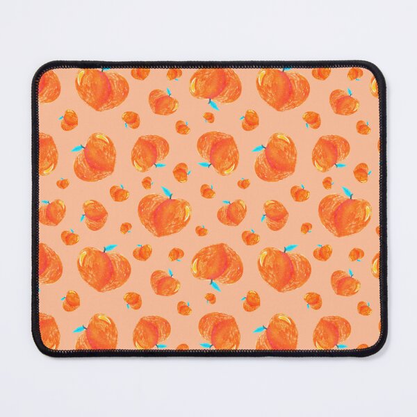 Item preview, Hand-Drawn Peach Pattern on Pantone Peach Fuzz Background designed and sold by Negin Mf Designs.