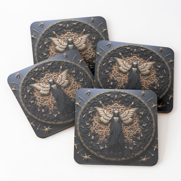 Item preview, Deathshead Embroidery designed and sold by sixblackroses.