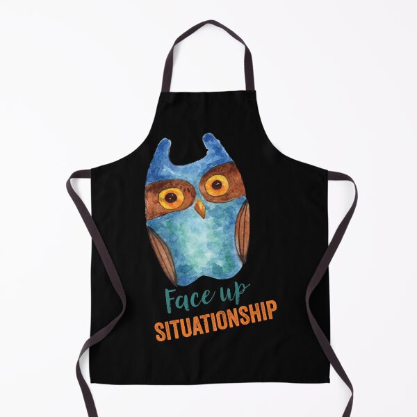 Item preview, Face Up Situationship – Funny Owl With Wise Inscription designed and sold by PavoPlumaA.