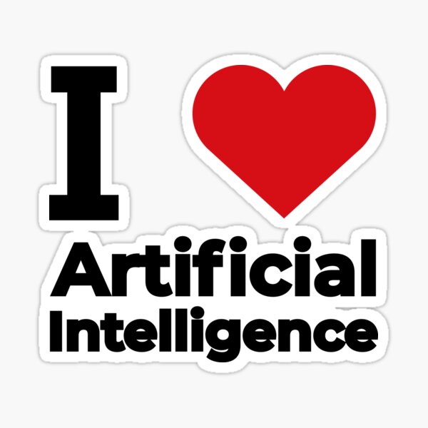 Item preview, I love Artificial Intelligence designed and sold by Moyanana.