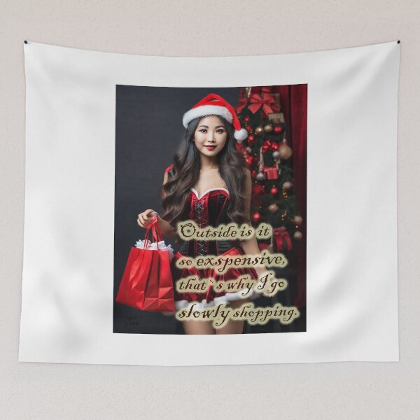 Item preview, Christmas Shopping;  designed and sold by StickerApe.