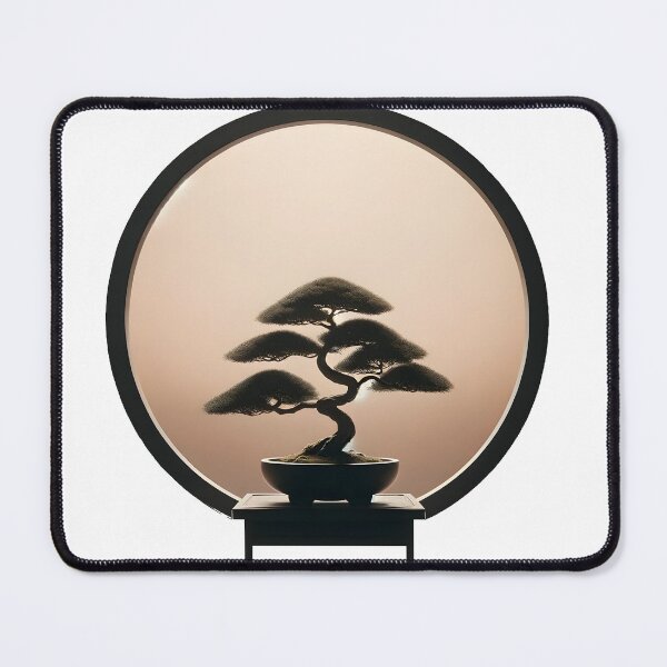 Item preview, Bonsai Tree, Stylized Japanese Enso zen designed and sold by Truck Stop One.