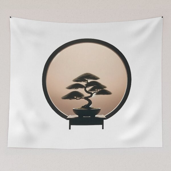 Item preview, Bonsai Tree, Stylized Japanese Enso zen designed and sold by Truck Stop One.
