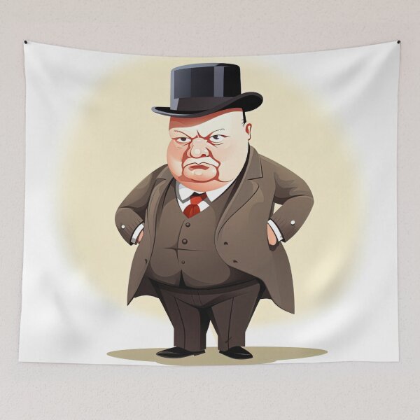 Item preview, Winston Churchill | cute style designed and sold by ComicsFactory.