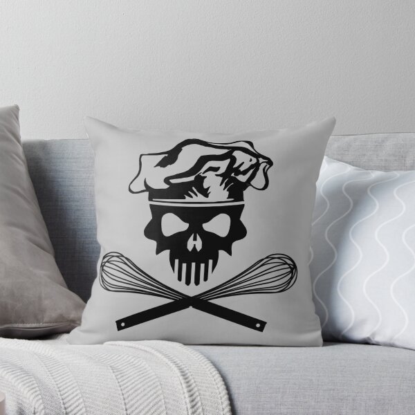 Item preview, Black Baker Skull and Crossed Whisks designed and sold by sdesiata.
