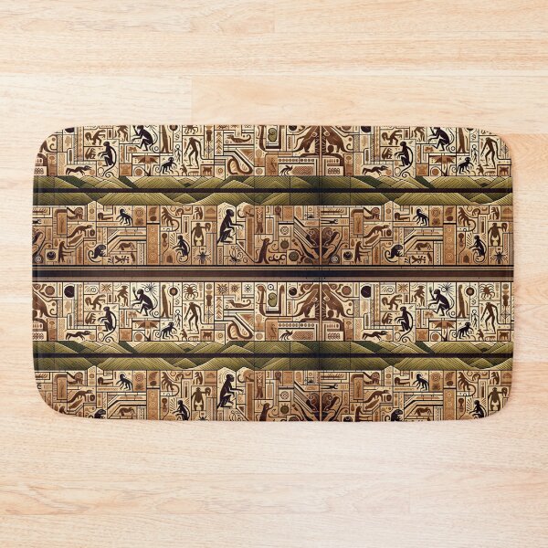 Item preview, Peruvian Nazca Lines-Inspired Seamless Geometric Tapestry designed and sold by ARVA-Digital.