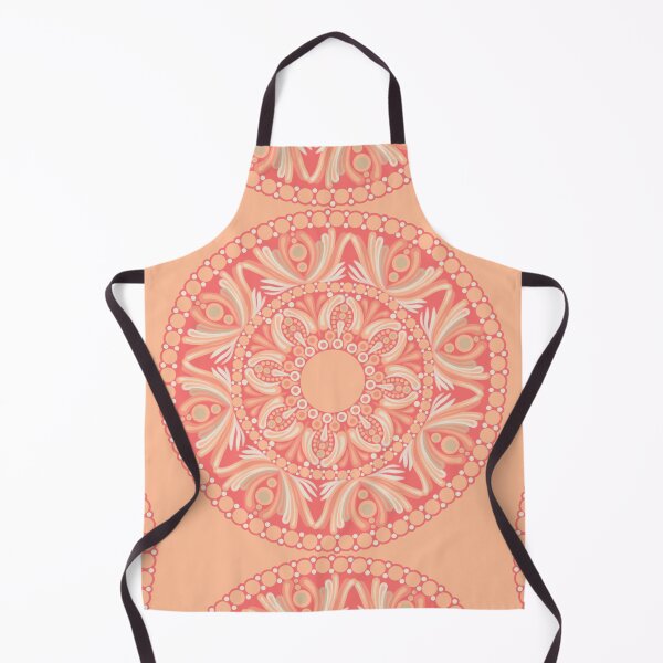 Item preview, Parfait Peach Plethora Polka Dot Mandala designed and sold by Triplicate Limited.