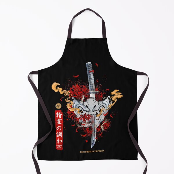 Item preview, japanese Oni Samurai with katana and red spider lily aesthetic designed and sold by Otakuniverse.
