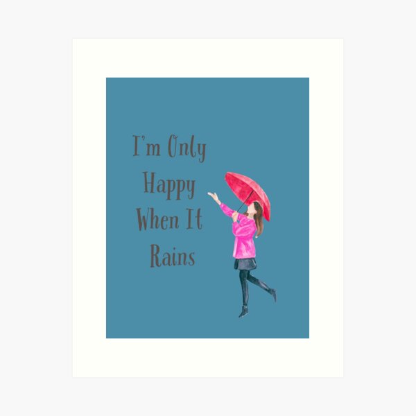 Item preview, I'm Only Happy When It Rains Garbage Fan Art designed and sold by Etaipal.