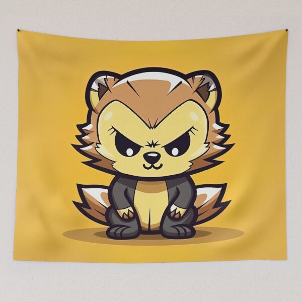 Item preview, Wolverine animal | cute style designed and sold by ComicsFactory.
