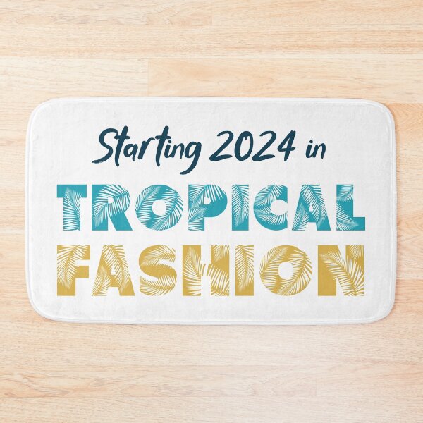 Item preview, Starting 2024 in Tropical Fashion - New Year Celebration (Darker Design) designed and sold by Spiprinto.