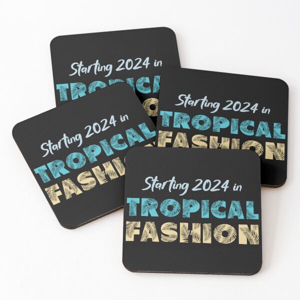 Item preview, Starting 2024 in Tropical Fashion - New Year Celebration (Lighter Design) designed and sold by Spiprinto.
