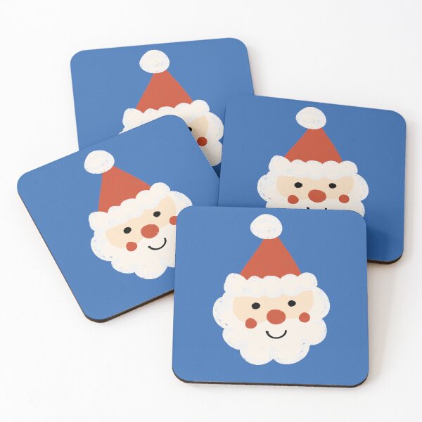 Item preview, Santa Claus Retro Bold Blue designed and sold by susycosta.