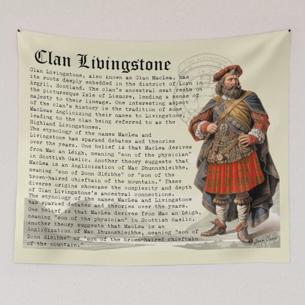 Item preview, Clan Livingstone Scottish History  designed and sold by BagTown Clans.
