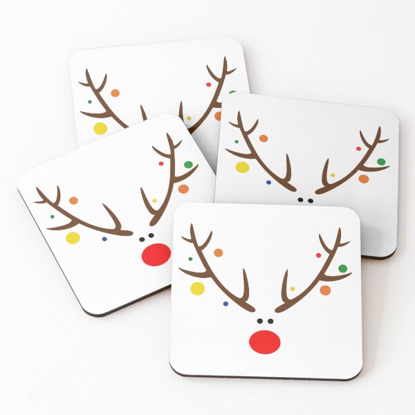 Item preview, Stylised reindeer with Christmas decorations designed and sold by tentihandmade.