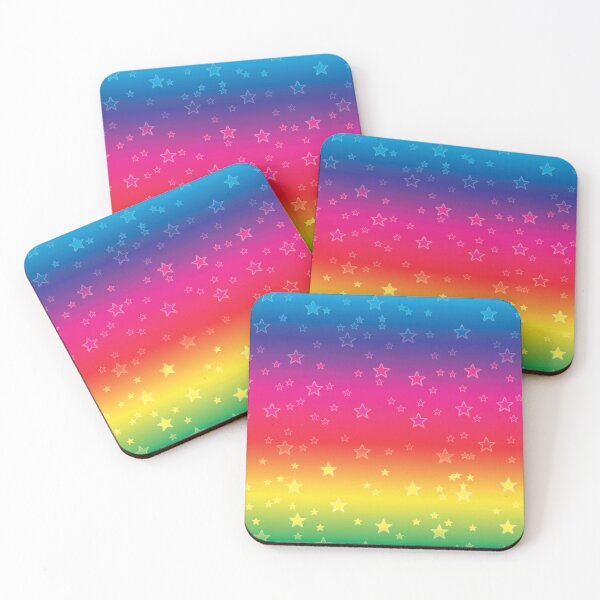 Item preview, Pattern of rainbow colors and stars designed and sold by LuckyCreative.
