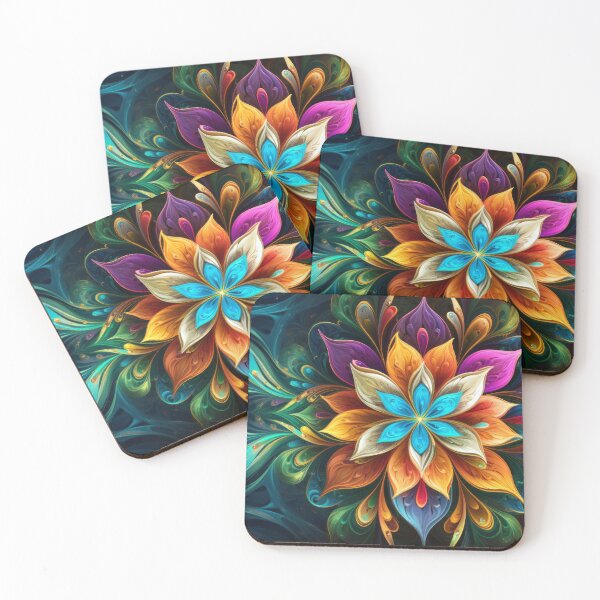 Item preview, Rainbow Mandala Flower  designed and sold by pinkal.