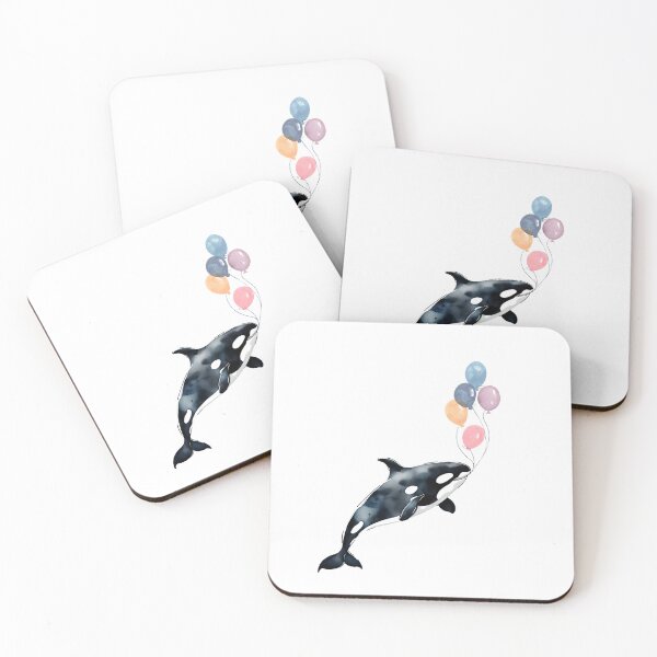Item preview, Orca playing with balloons designed and sold by AnxiousVariance.