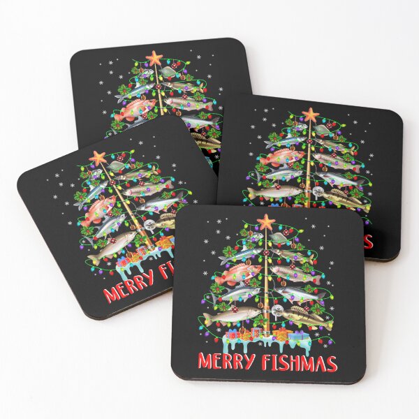 Item preview, Merry Fishmas Christmas Tree Fish with Lights Funny Fishing designed and sold by Smix Pixels.