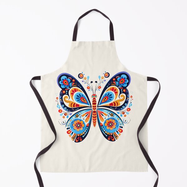 Aperçu de l'œuvre Art populaire polonais Papillon bleu créée et vendue par Pati-Design.