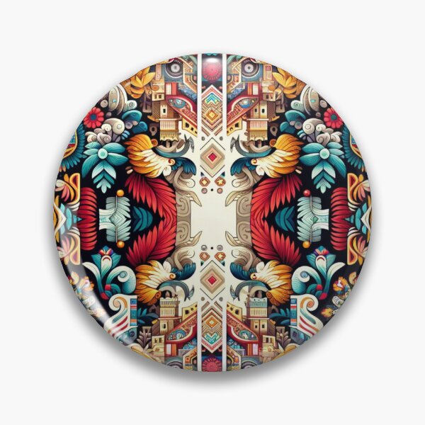 Item preview, Peruvian Vibrancy: Symmetrical Floral Tapestry designed and sold by ARVA-Digital.