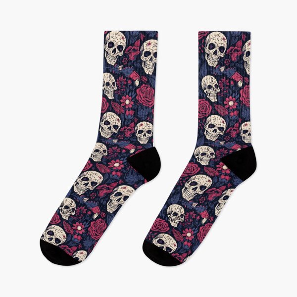 Item preview, Flowers with skulls designed and sold by Sp3ctrumOfColor.