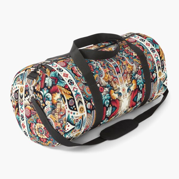 Item preview, Peruvian Vibrancy: Symmetrical Floral Tapestry designed and sold by ARVA-Digital.