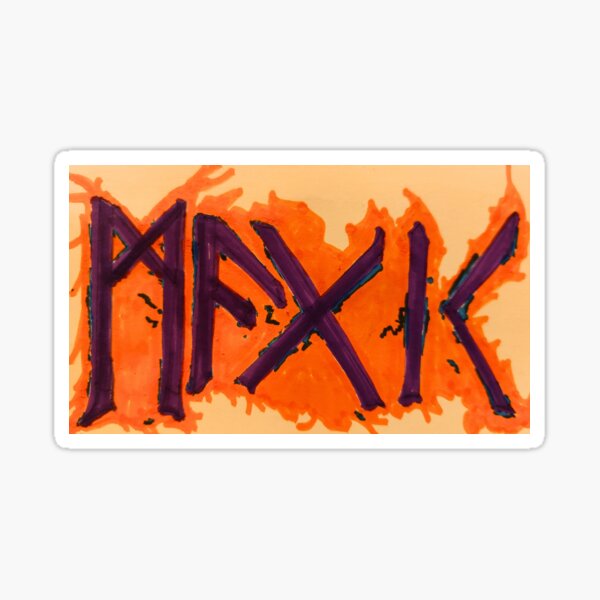 Item preview, Magic Spelled in Viking Runes. Purple & Orange designed and sold by hexhutch.