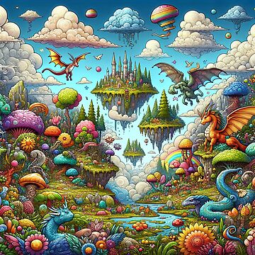 Artwork thumbnail, A beautiful mythic scenery by Mugs and Shirts