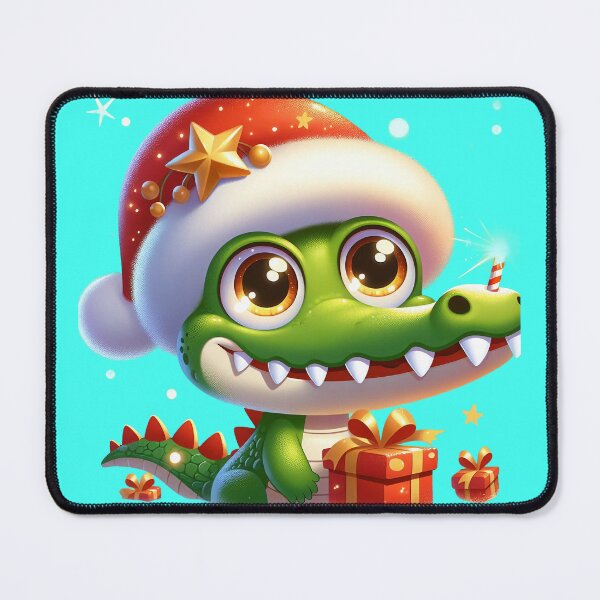 Item preview, Adorable Little Christmas Crocodile designed and sold by DigiDreamyArt.
