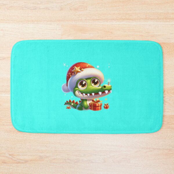 Item preview, Adorable Little Christmas Crocodile designed and sold by DigiDreamyArt.