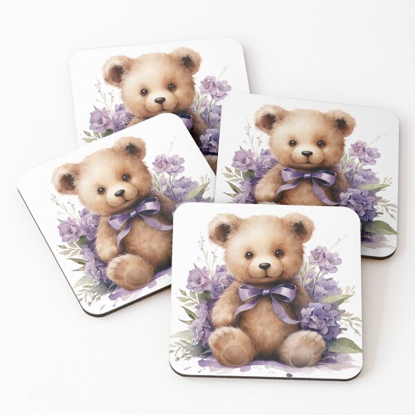Item preview, Teddy Bear With Levantine Floral designed and sold by PrimeDesignShop.