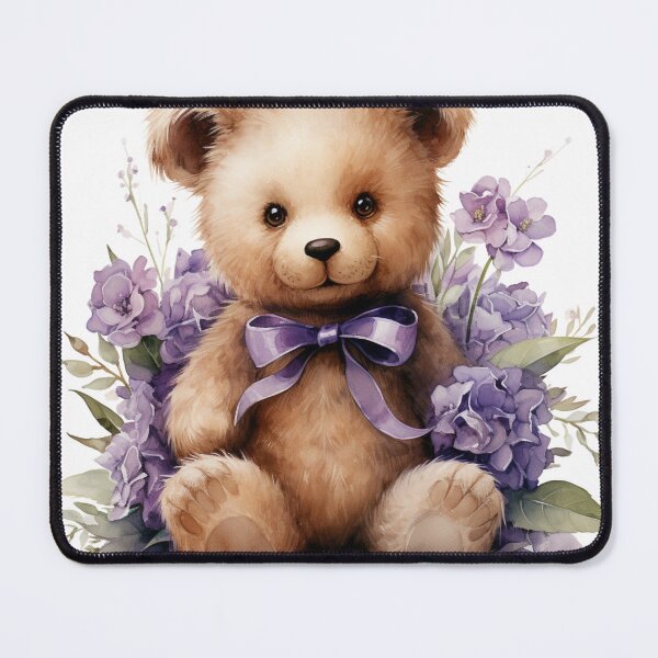 Item preview, Teddy Bear With Levantine Floral designed and sold by PrimeDesignShop.
