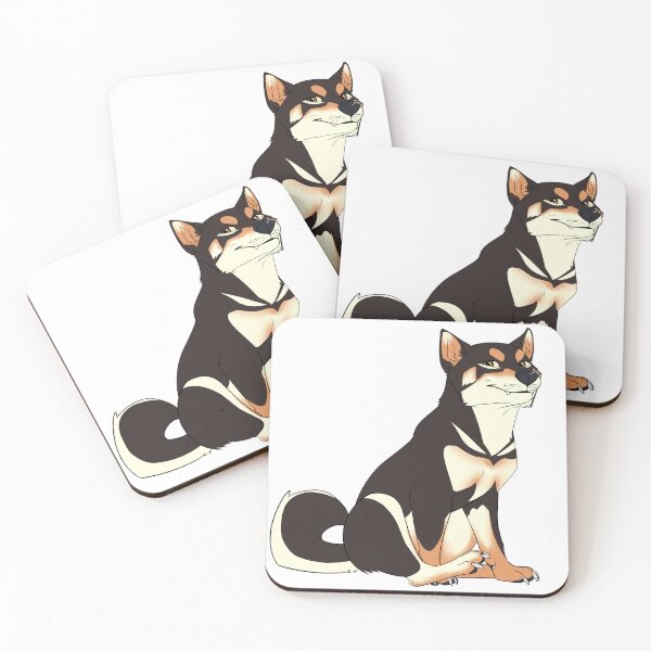 Item preview, Shiba Inu (Black and Tan) Sticker designed and sold by CosmicFatality.