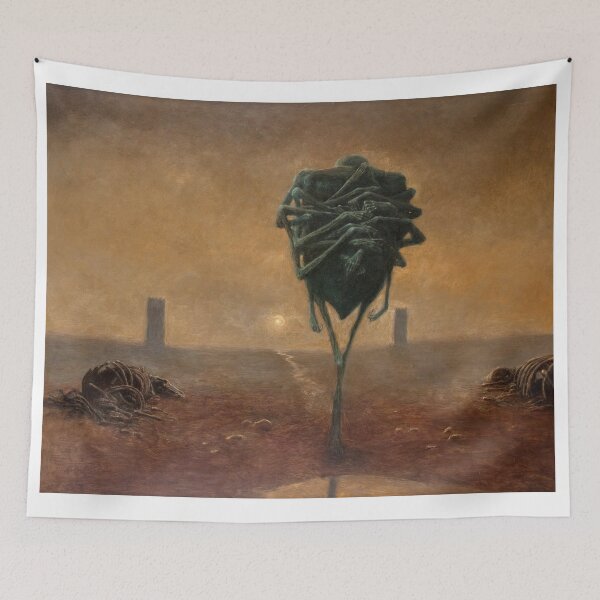 Item preview, Zdzislaw Beksinski Painting, nightmare art by Zdzislaw Beksinski, surrealism by Zdzislaw Beksinski  designed and sold by Amy-Hamilton.